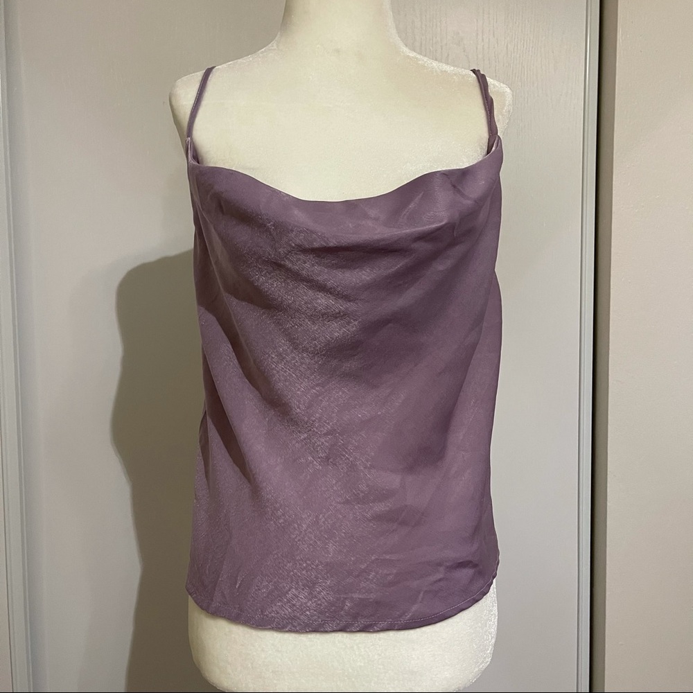 Satin Cowl Neck Cami